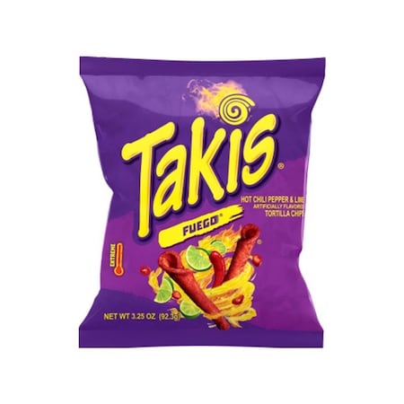 Takis Takis Fuego Tortilla Chips 3.25 oz Bagged BAR48079